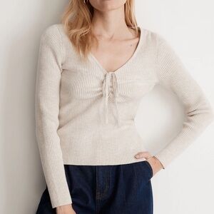 NWT Madewell Riverbend Cinched Pullover Sweater